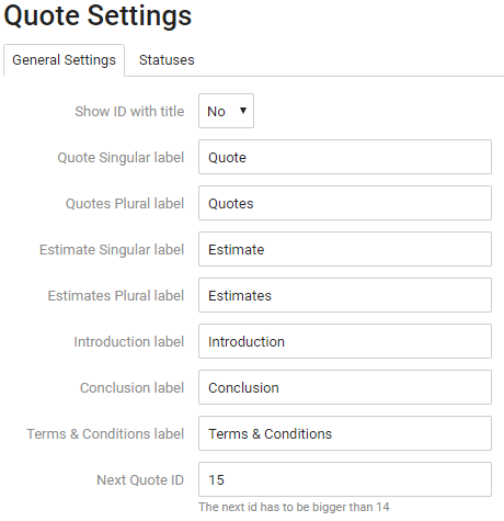 Quote Settings Guide Sales Accelo