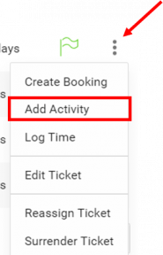 Add Activity for Ticket