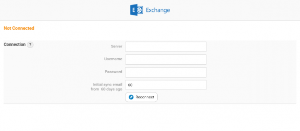 Reconnect to Exchange